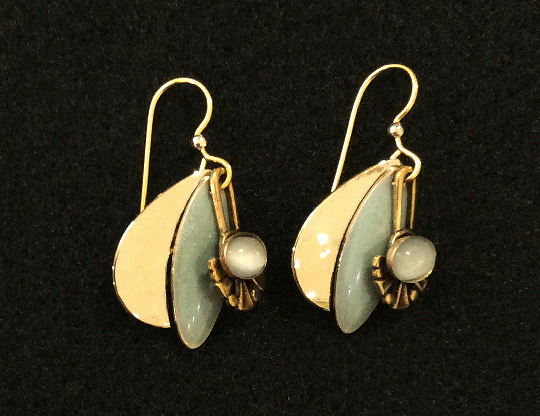 Opal Dot Earrings