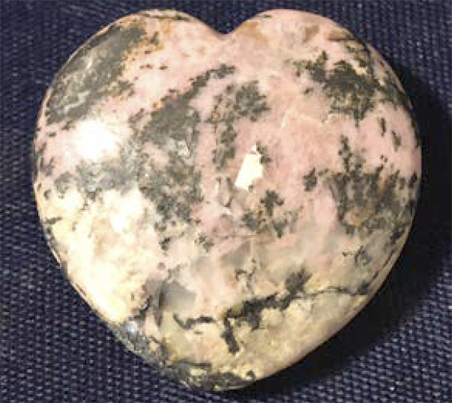Rhodonite Hearts-Orange